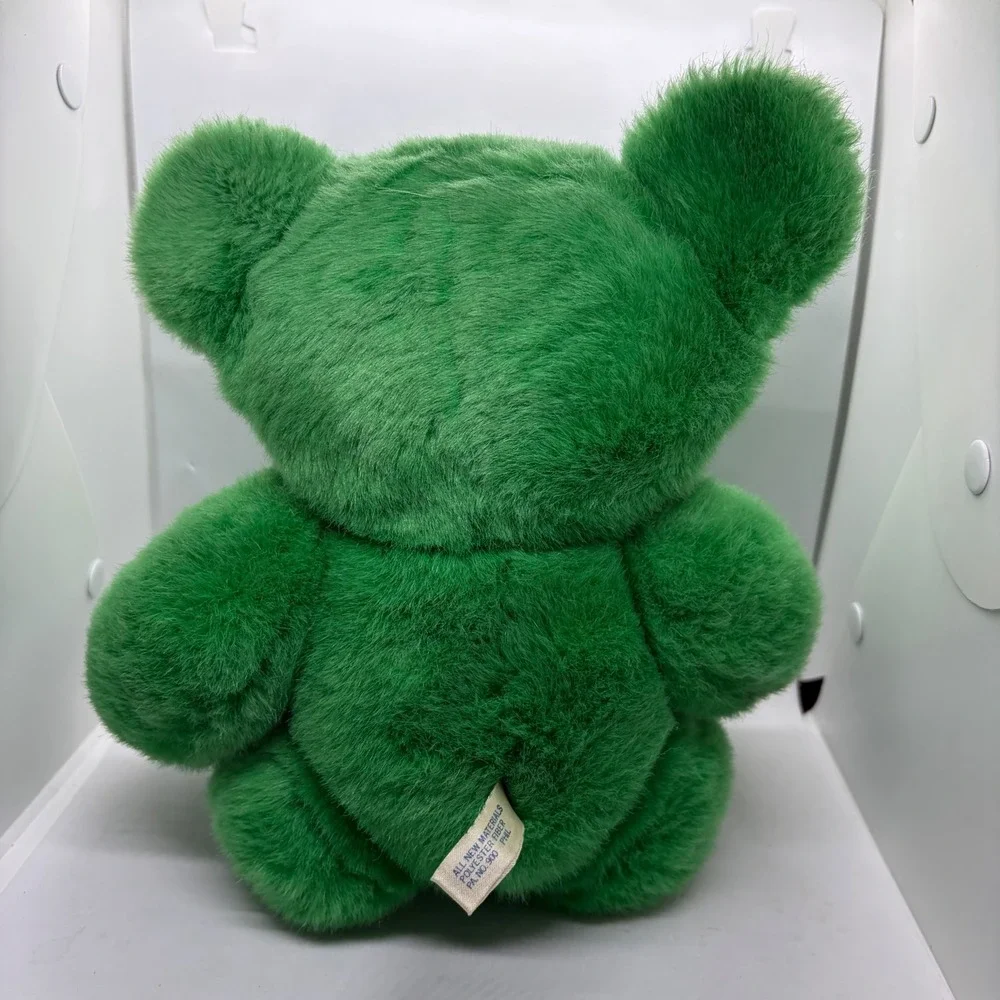 Vintage 90s Grateful Dead Steven Smith Stuffed Animal Green Jointed Plush Bear